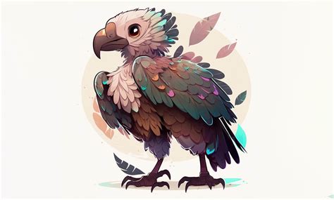 Cute Vulture Kawaii Clipart Graphic By Poster Boutique · Creative Fabrica