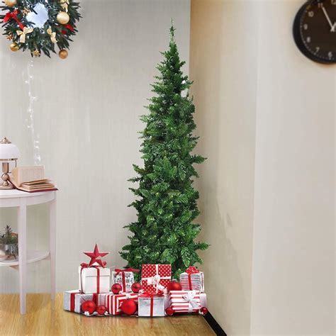 Gce 4ft Unlit Artificial Corner Christmas Tree Indoor Half Christmas