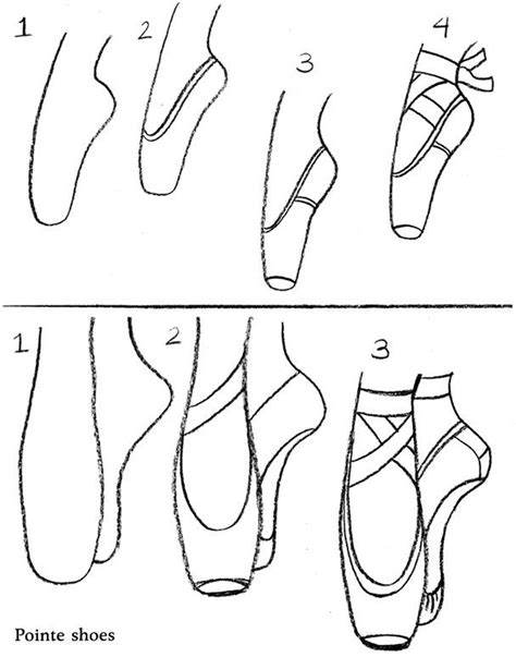 How To Draw Ballet Shoes Ballet Drawings Dancing Drawings Ballet Art