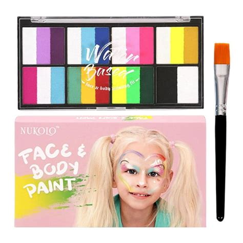 Body Paint For Kids Water Soluble Pigmented Face Painting Kit