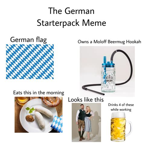 The German Starterpack Meme Rstarterpacks Starter Packs Know