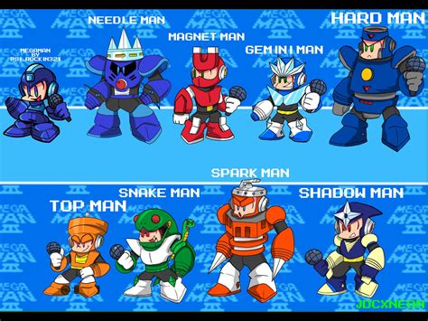 If The Mega Man 3 Robot Masters Were In Friday Night Funkin Rmegaman