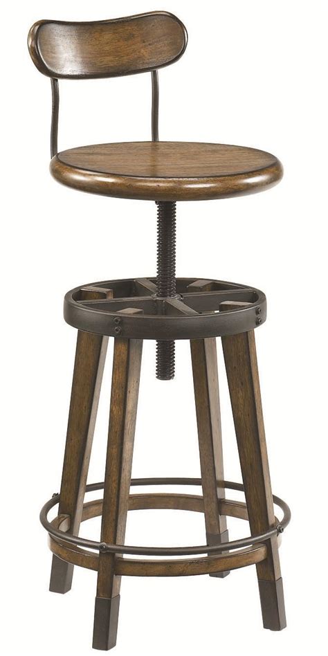 Urest rolling stool adjustable stool swivel office desk stool no. Architect Desk and Adjustable Swivel Stool by Hammary | Wolf and Gardiner Wolf Furniture