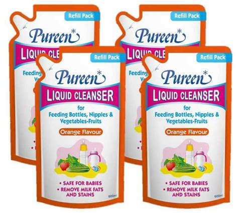 Pureen Liquid Cleanser Orange 600ml X 4 Lazada
