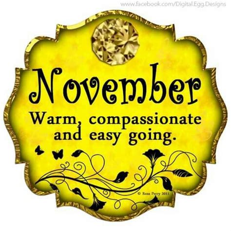 Birthstone Months November Birthday Quotes November Quotes November