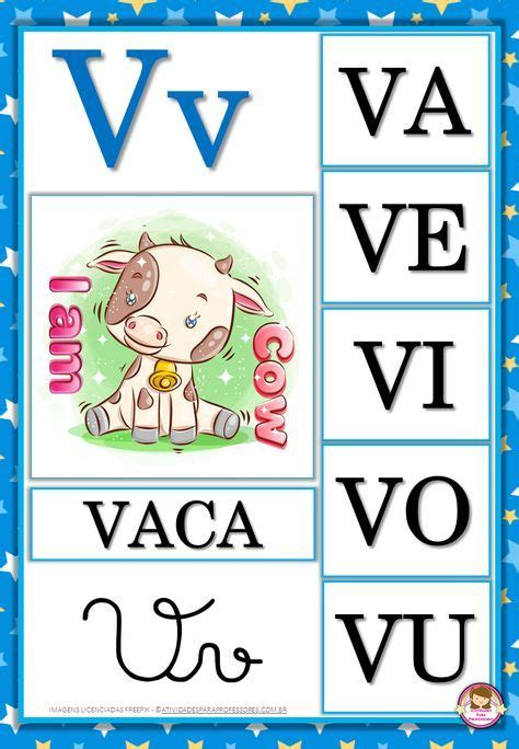 Lindo Alfabeto Com Família Silábica Azul Para Imprimir Abc Education