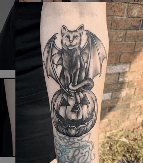 Details More Than Spooky Cat Tattoo Best In Cdgdbentre