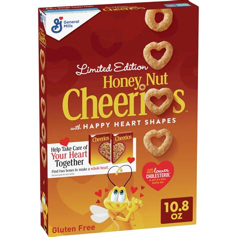 Honey Nut Cheerios Heart Healthy Cereal Gluten Free 108 Oz