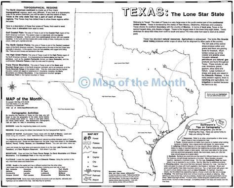 Texas Map Blank Outline Map 16 By 20 Inches Activities