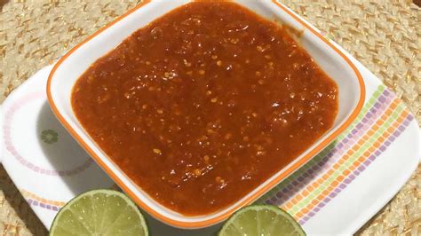 Red Chili Salsa Recipe Chipotle Style Chipotle Hot Salsa YouTube