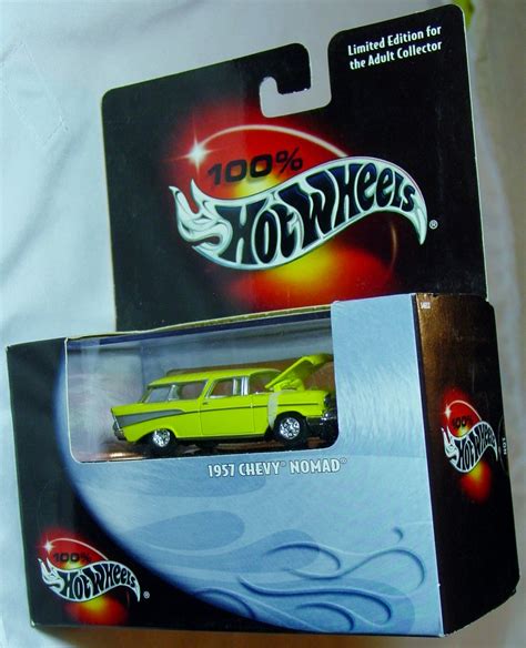 New Hot Wheels 100 Hw 54653 1957 Chevy Nomad Yellow Opening Hood