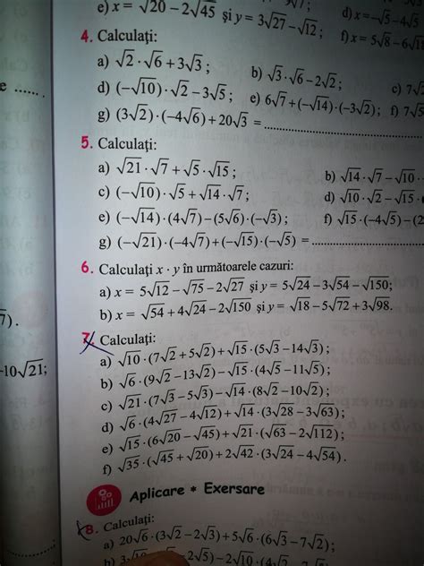 Matematica Clasa A 7 Culegere Editura Paralela 45 Am Exercitul 7 Pagina