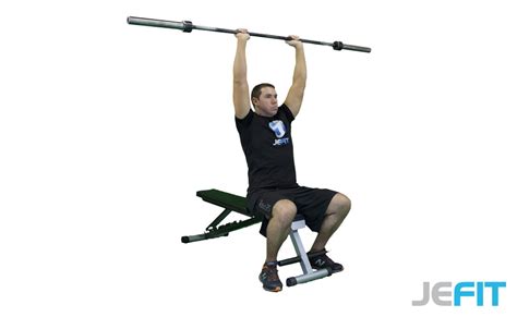 Barbell Seated Tricep Extension A Strength Exercise