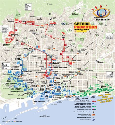 Download Barcelona City Tourist Map Pdf Getthebest