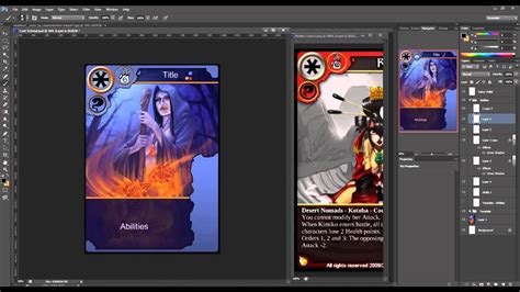 I've started developing a collectible card game a few weeks ago. How to Create Trading Cards in Photoshop - YouTube