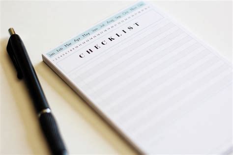 Checklist Notepad Business Notepad Planning Notepad List Etsy