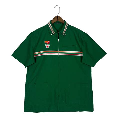 Rare Vintage 7 Eleven Japan Shirt Longsleeve Full Zip Size L - Etsy