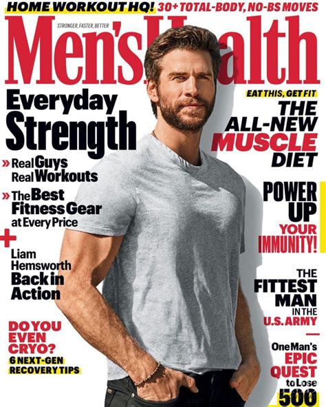 Cover Of Mens Health Usa With Liam Hemsworth May 2020 Id55623