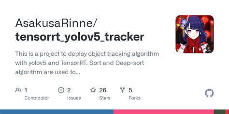 GitHub AsakusaRinne Tensorrt Yolov5 Tracker This Is A Project To