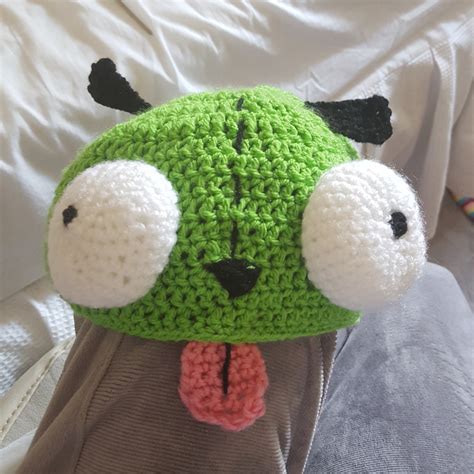 Invader Zim Gir Hat Crochet Handmade Etsy