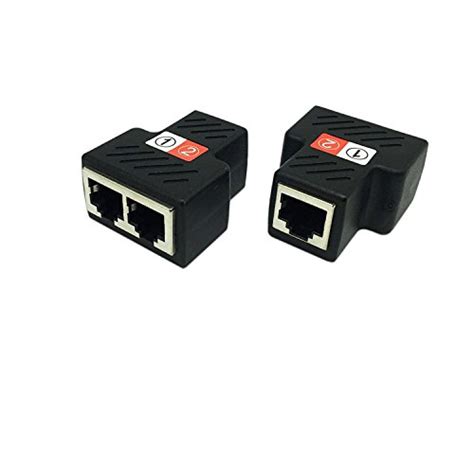 A Pair Rj45 Splitter Adaptersinloon Ethernet Cable Splitter Cat5