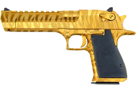 Magnum Research Desert Eagle 50 A E Mark XIX Titanium Gold With Tiger