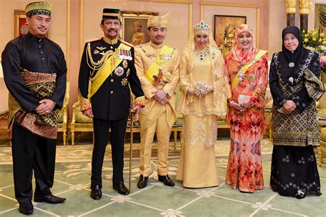 Brunei Royal Wedding And The Bride Wore Gold Diamonds Rubies And