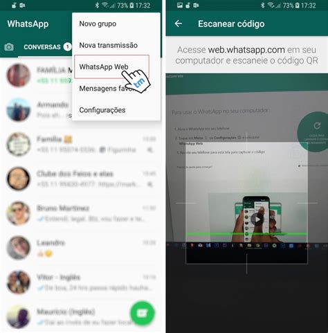 The only requirement is that the other people must have. Como acessar o WhatsApp Web no Android - Blog Apps Android