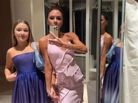 victoria beckham shows off gown she created for daughter harper ‘my number one muse the