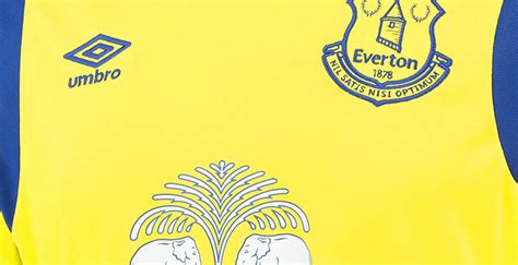 Everton Yellow Nec Kit Everton Historical Football Kits Evertons