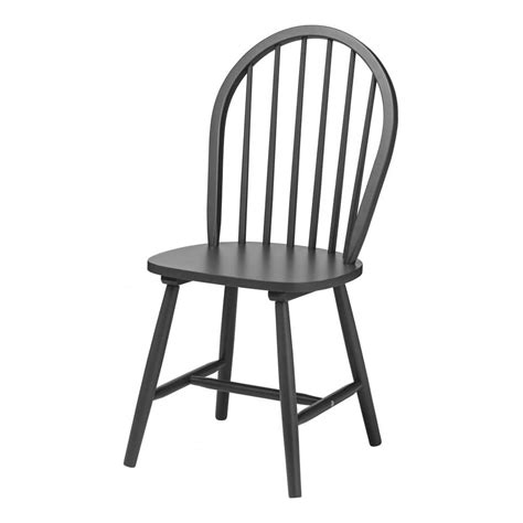 Turn them into a trendy addition to your dining space. Buy New England Style Dark Grey Wood Dining Chair from ...