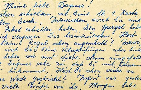 Fragment Dune Lettre Manuscrite Ancienne écrite En Allemand — Photo