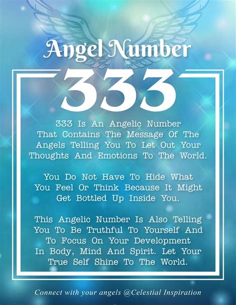 Angel Number 333 Angel Number Meanings Number Meanings Number 333