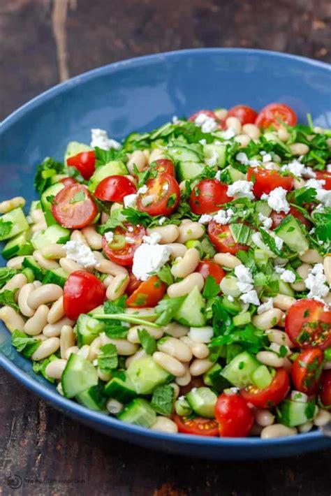 Easy White Bean Salad Recipe The Mediterranean Dish