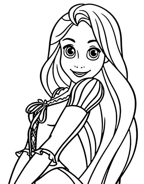 Dibujos Para Pintar De Princesas Rapunzel Dibujos Para Pintar Princesas