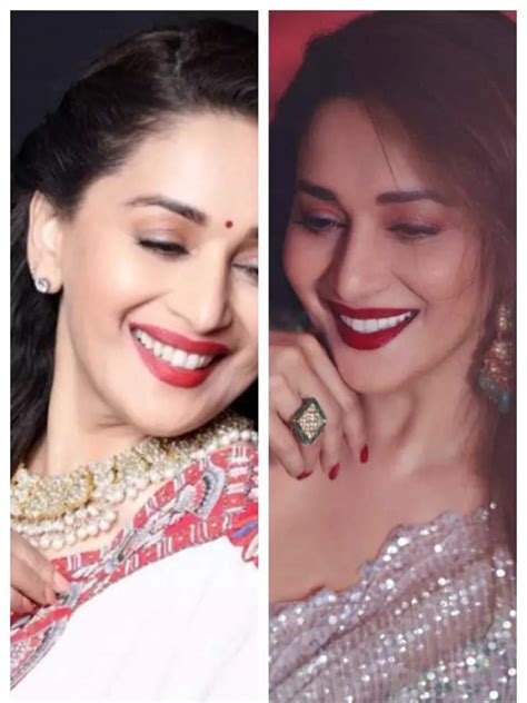 Madhuri Dixit Nene S Breathtaking Pictures In Saree Times Of India