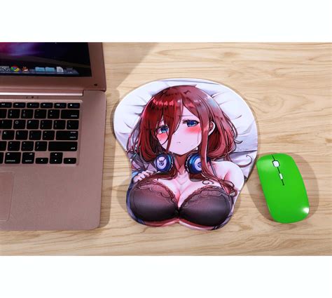 Anime Girl Sexy 3d Silicone Mouse Pad With Wrist Rest The Etsy