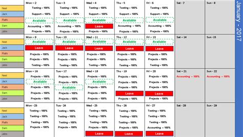 Monthly Task Schedule Template Excel Learn The Truth About Monthly Task