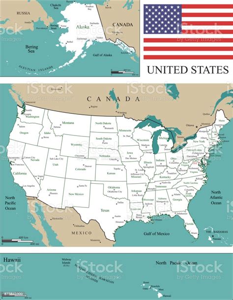 United states symbols and statistics interactive map. Usa Map Scale Usa Map With States And Capitals And Major ...