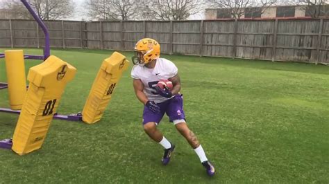 LSU Running Backs Coach Tommie Robinson On Spring Practice YouTube