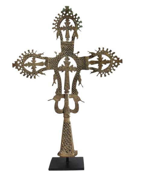 Traditional Ethiopian Coptic Cross Chairish