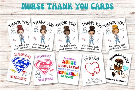 10 Cute Nurse Thank You Cards Free Printable Cassie Smallwood