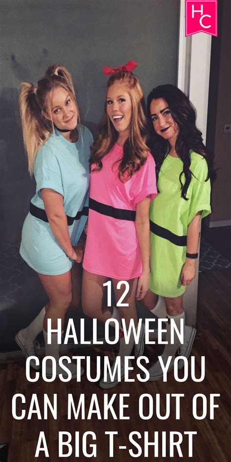 12 halloween costumes you can make out of a big t shirt halloween disfraces disfraces