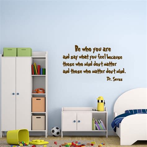 Be Who You Are And Say What You Feel Dr Seuss Wall Quotes Decal