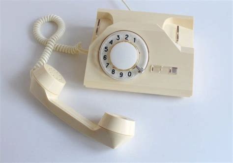 Vintage Rotary Phone Cream Beige Office Telephone Soviet Etsy