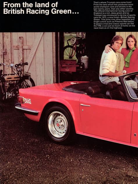 Triumph Tr6 Usa Brochure 1974