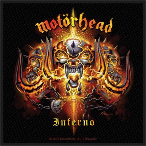 Motorhead Inferno Patch Album Cover Art Heavy Metal Music