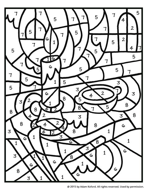Color By Number Coloring Pages For Adults Updated 2023