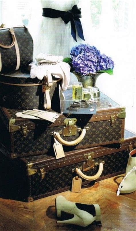 Detailed with brass studs and corners, each suitcase includes its. Travel Accessory Stuff: Louis Vuitton Luggage Set