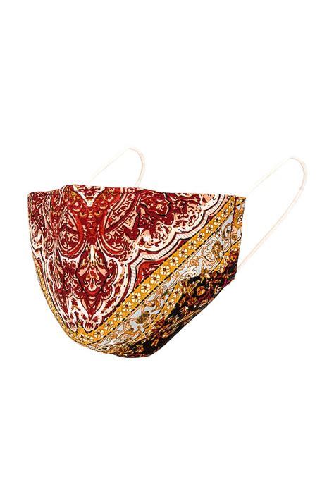 Bronx And Banco Bedouin Face Mask In Red And Multicolor Revolve